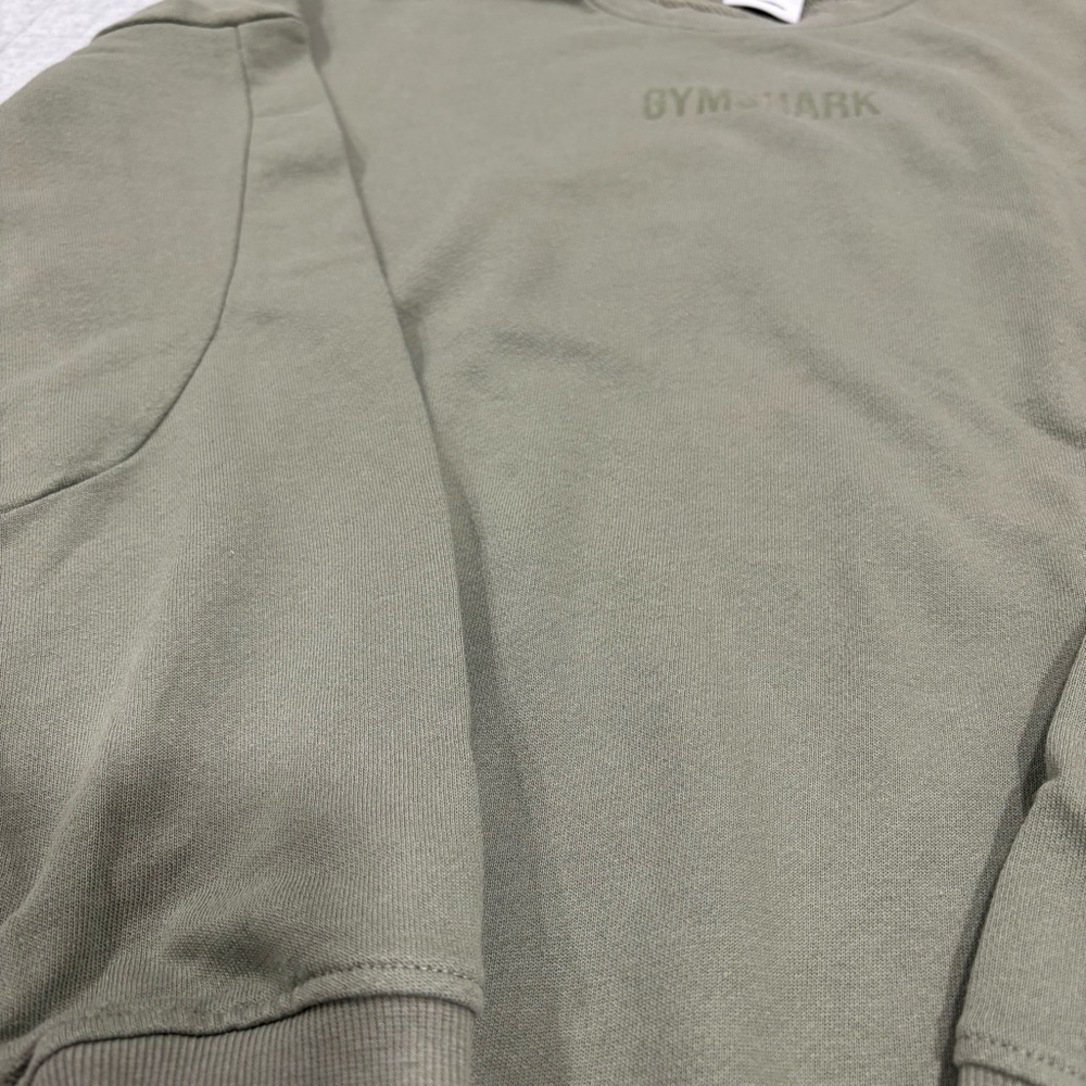 Gymshark Lightweight Crewneck Green Size Medium - Picture 3 of 4